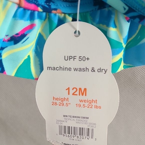 Colorful Tropical Print Ruffled Top - Picture 2 of 4